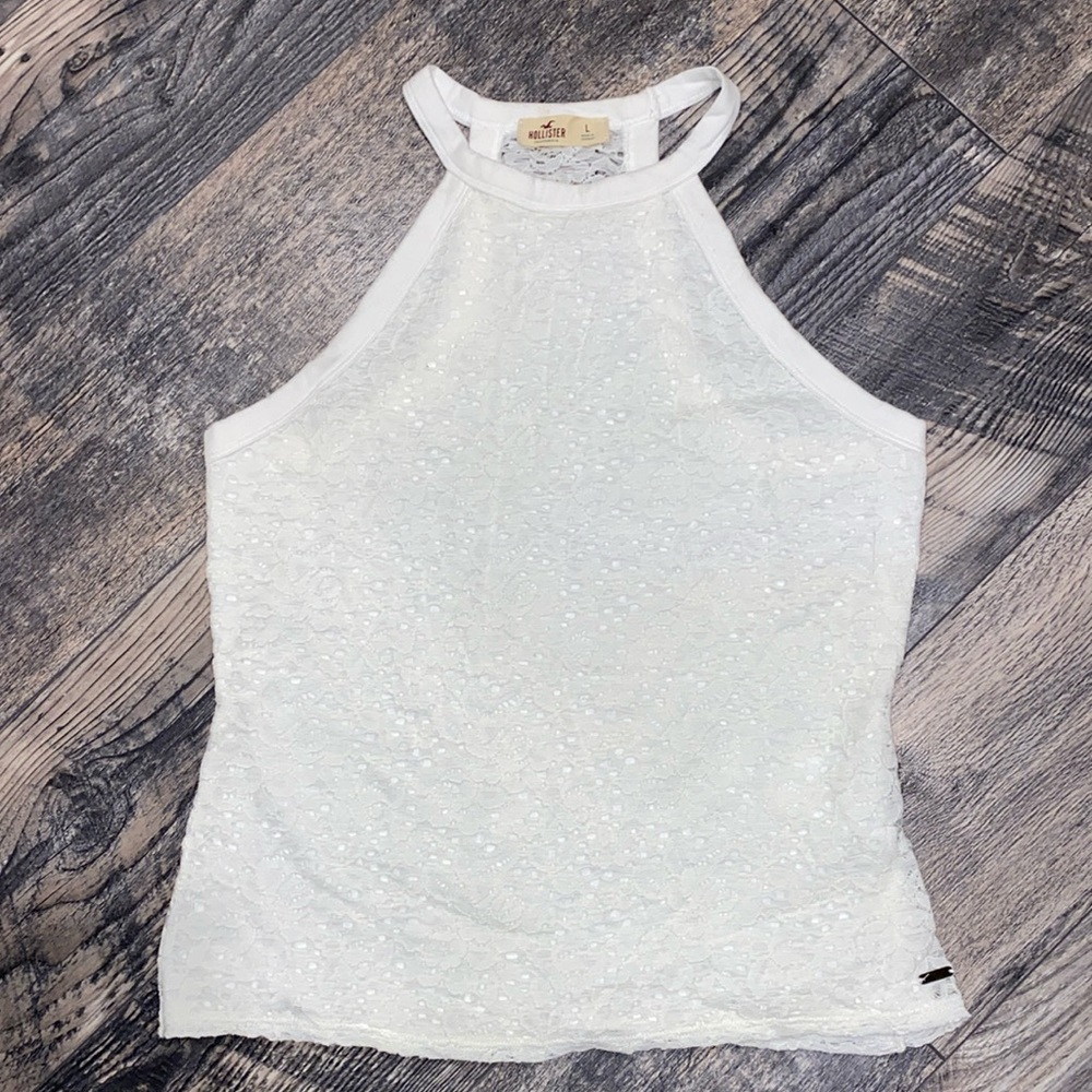 Hollister lace high neck tank size large